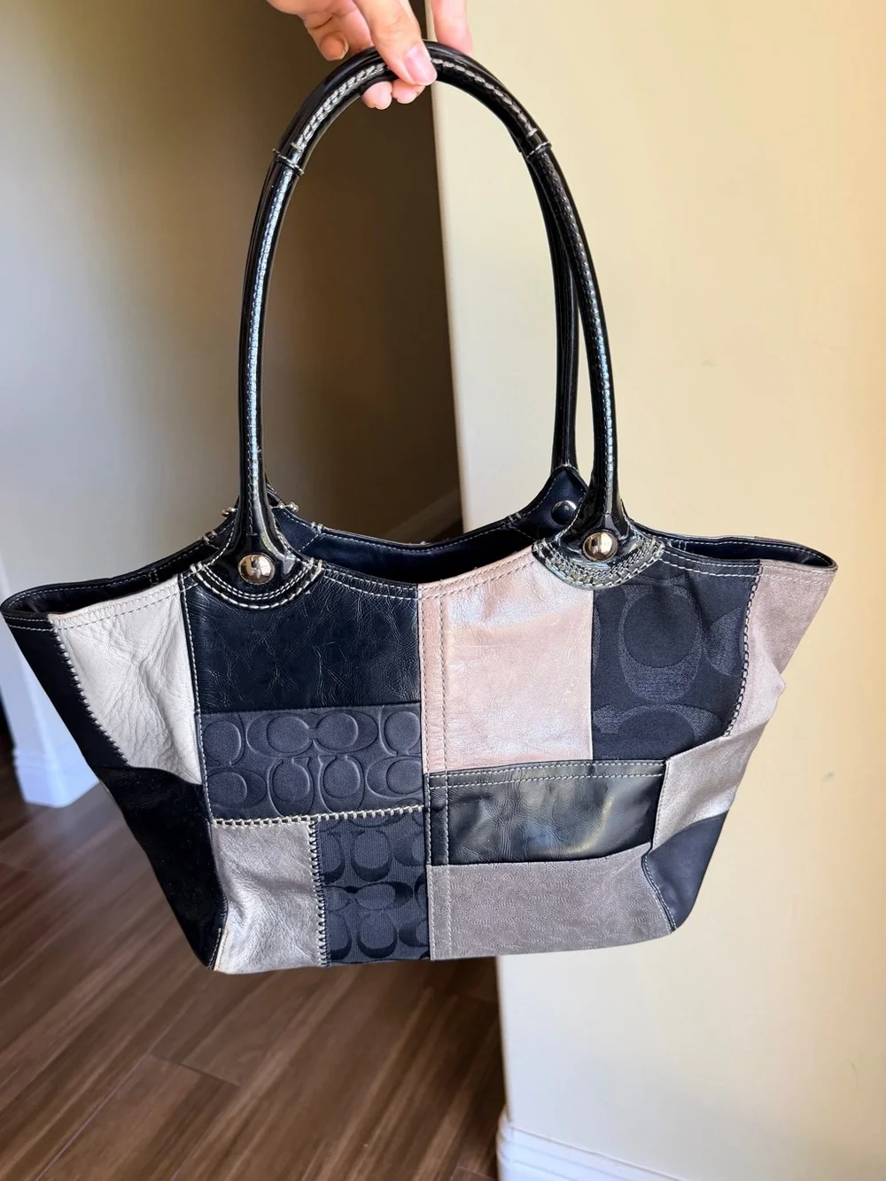 Vintage Coach Bleecker Signature Patchwork Tote (F14045)